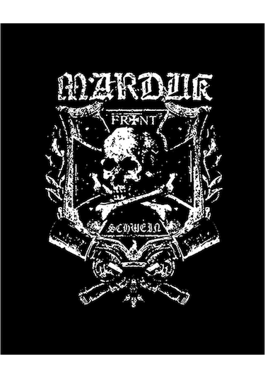 Zepplin Giyim Marduk Front Büyük Sırt Patch Yama Siyah