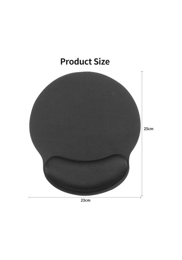 Pazly Kaymaz Ofis Oyun Mouse Pad, Bellek Köpüklü Bilek Desteği, Gri