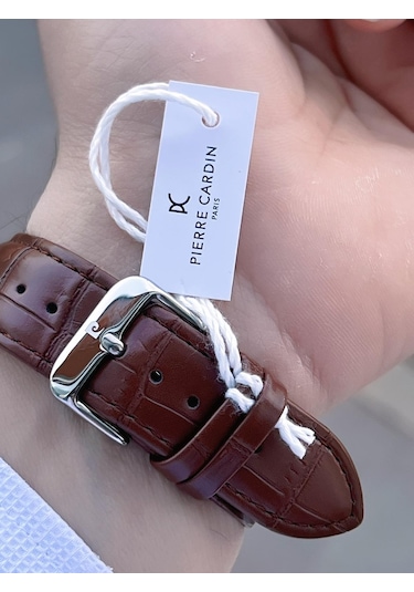 Pierre Cardin Deri Kordon 2 Yıl Garantili 3 Atm Suya Dayanıklı Erkek Kol Saati Ek.800411f11 Gümüş