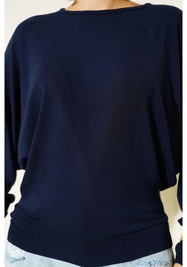 Yarasa Kol Salaş Bluz Lacivert T4273 Lacivert