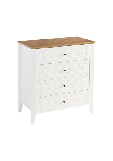 Just Home Mona Şifonyer - Beyaz / Sepet Beyaz / Sepet