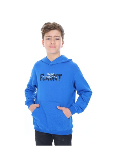 Toontoy Erkek Çocuk Flaunt Baskılı Sweatshirt Saks