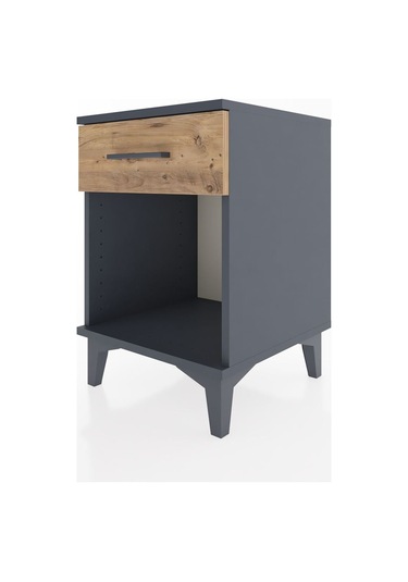 Hyperion Komodin Tek Çekmeceli 44x44x64 Antrasit-çam Antrasit