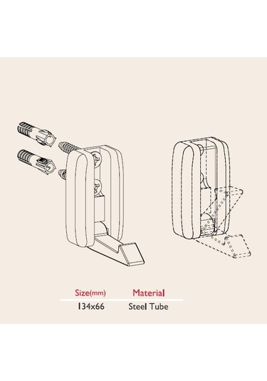 Gürçayhırdavat Kapanabilir Elbise Askısı Mat Metalik (2 Adet) Diğer