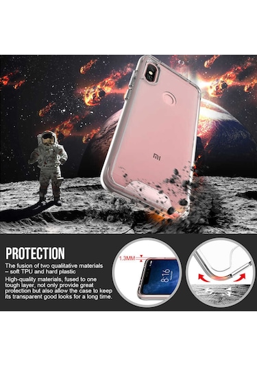 Xiaomi Redmi Note 6 Pro Kilif Seffaf Sararmaz Gard Silikon 391288267