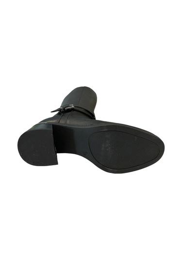 Castle Black Cb-97900-1 Kadın Deri Topuklu Çizme Siyah