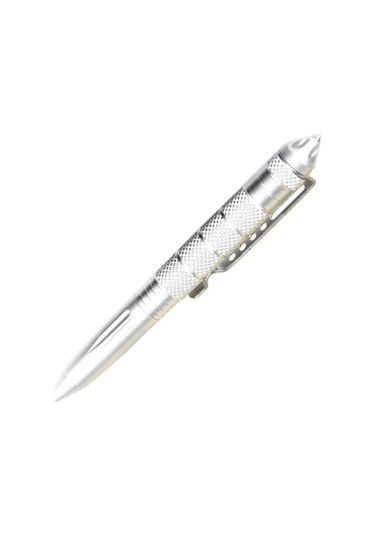 Moveevo Taktiksel Savunma Kalemi: B2 Tungsten Çelik Uçlu, Çok Amaçlı Edc, Acil Durum Cam Kırma Aracı, 148 Mm Siyah Siyah