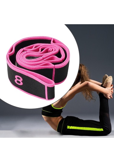 Suntek Jimnastik Yetişkinler Tekvando Siyahı Için Streç Siyah Direnç Bandı Siyah