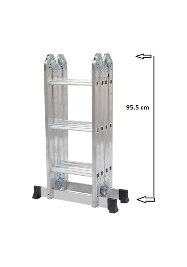 Beykon 12 Basamaklı 3.50 M Katlanır Çok Amaçlı Merdiven