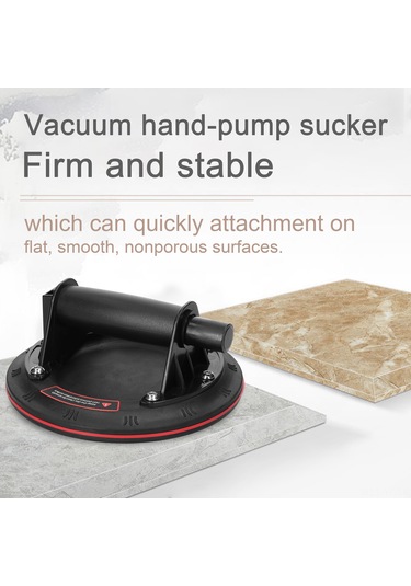 Yifomall 100kg Sıkıcı Vakumlu Emici Disk - Cam, Seramik, Granit Taşıma Ve Sabitleme Aleti - Düz Pürüzsüz Yüzeyler İçin - Tek Katlı Karton Paketli