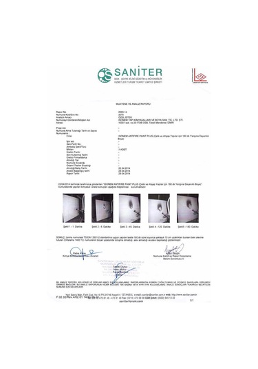 İsonem Antifire Paint Plus 120 Dk Yangına Dayanıklı Boya 18 Kg İso-042 Diğer