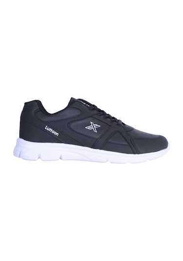 Luttoon Prt-251 Syh-byz Cilt Erkek Sneaker Ayakkabı Siyah