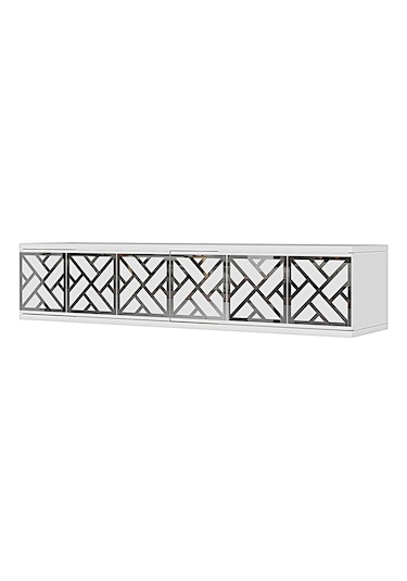 Da1238bs Arex Dresuar , Antre Hol Rafı Beyaz-silver 120cm
