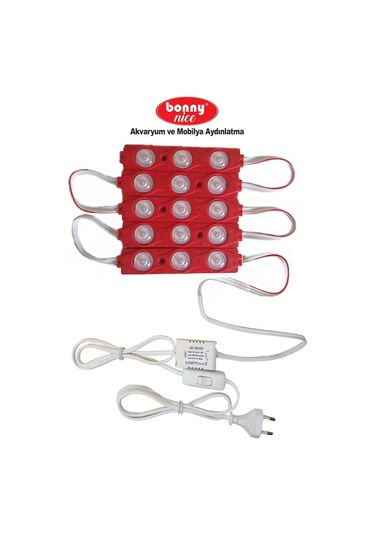 Akvaryum Modül Led Aydınlatma Kırmızı Işık Anahtarlı 5'Li 432002758