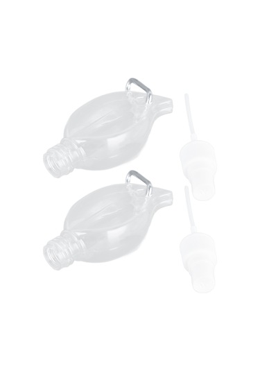 Hangfox 50ml Pet Plastik Sprey Şişe, Seyahat Anahtarlık Eşliği, 2 Adet/set, Transparent, Sıvı Sabun/el Dezenfektanı İçin, Kaçırmaz, Yeniden Kullanılabilir Anahtarlık Rengi Rastgele Diğer