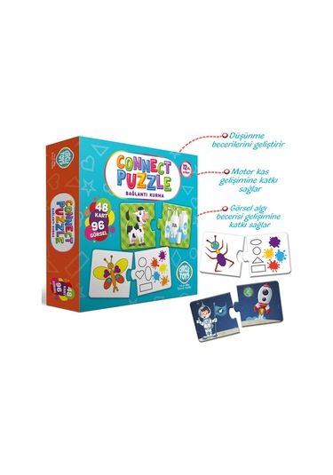 Circle Toys Connect Puzzle Bağlantı Kurma Oyunu Eşleştirme Kartla