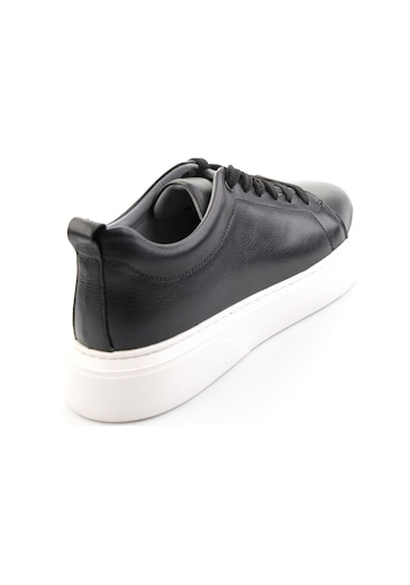 Bambi Siyah Hakiki Deri Erkek Sneaker E01082102043