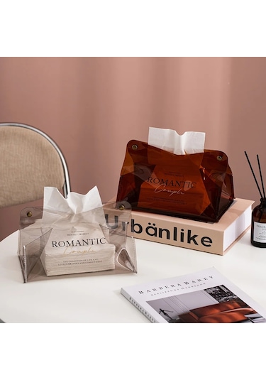 Stil D-yaratıcı Doku Çanta Masa Peçete Tutucu Ev Ofis Depolama Dekoratif Doku Kutusu Araba Doku Kutusu Taşınabilir Tuvalet Kağıdı Tutucu