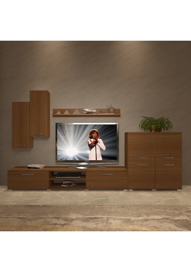 Decoraktiv Eko 6 Mdf Dvd Tv Ünitesi Tv Sehpası Ceviz