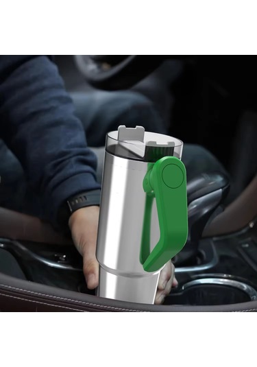 Mufunye The Iceflow Flip Straw Pipetli Termos Bardak 30oz 950ml ,gümüş Gümüş