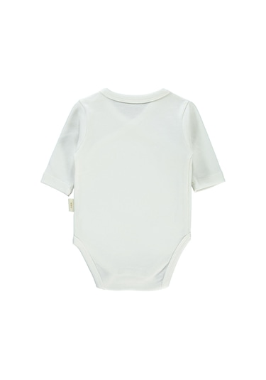 Civil Baby Bebek Organik Çıtçıtlı Badi 0-6 Ay Ekru