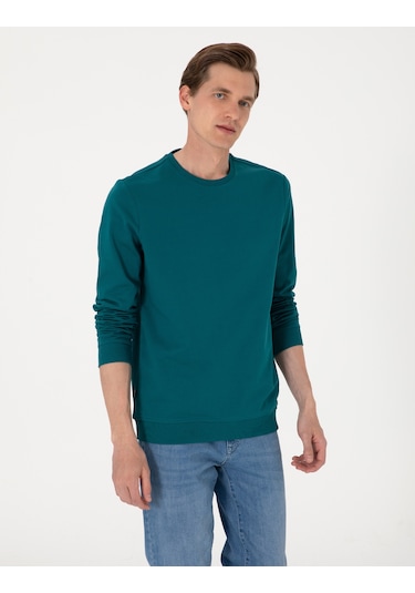 Pierre Cardin Erkek Zümrüt Sweatshirt 50314054-vr055 Zümrüt