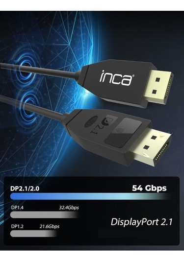 Idpd-40 Displayport To Displayport 2.1 16k 60hz 15360x8460 8k 120hz 4k 240hz 54 Gbps