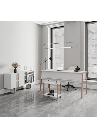 Lagomood Zenith Ofis Takımı Beyaz Meşe