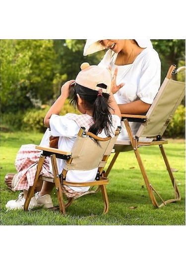 Bloomnest Altın-siyah Mini Alüminyum Kamp Sandalyesi, 2-8 Yaş Çocuklar İçin Katlanır Piknik Sandalyesi Altın - Siyah