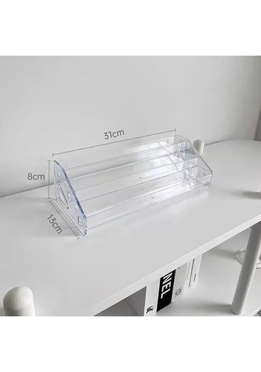 Maoyaya Şeffaf Saklama Kutusu Makyaj Organizatör Kozmetik Vitrin Takı Çok Renkli, Kozmetik Organizasyon Kolaylaştırıcı Çok Renkli