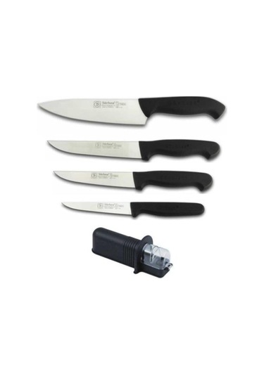 Sürmene Şef Bıçak Seti (4 Ad. Bıçak +1 Ad. Bıçak Bileyici) 4'lü S