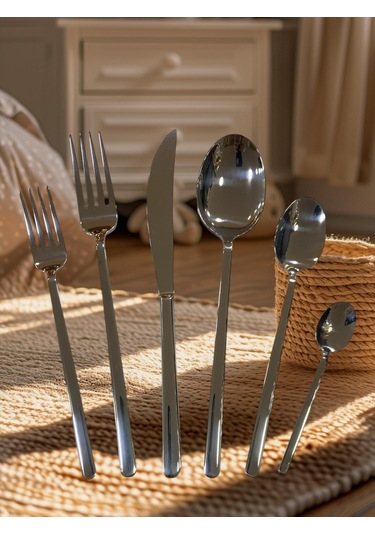 Aslan Roma 72 Parça 4 Mm Çatal Kaşık Bıçak Takımı Çelik