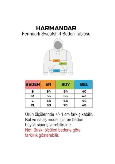 Harmandar Baskısız Unisex Siyah Cepli Kapüşonlu Fermuarlı Sweatshirt Hırka Siyah