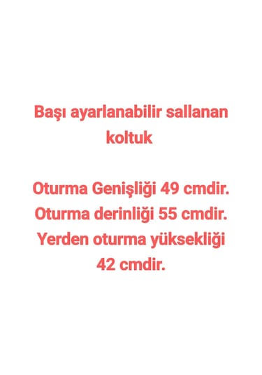 Sallanan Koltuk Puf Hediye Krem