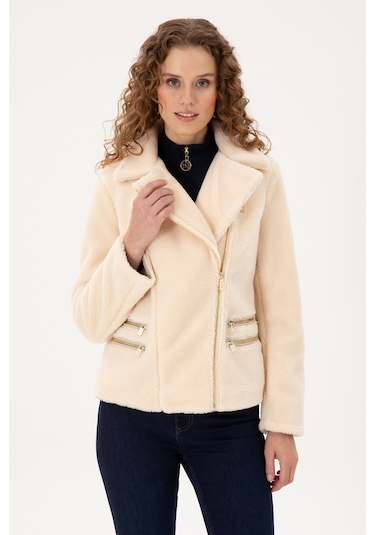 U.s. Polo Assn. Kadın Ekru Deri Mont-kaban 50297227-vr019 Ecru