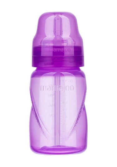 Mamajoo Antikolik Akıtmaz Pipetli Bardak 270 ml Mor, 12 Ay+