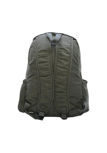 Klinkır Bayan Sırt Çantası Çok Cepli Yağmura Dayanıklı Hafif Kumaş Yeşil Renk Okul Çantası Gri