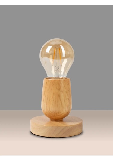Lamplandia Masa Lambası, Gece Lambası 237903523 Açık Renk Ahşap