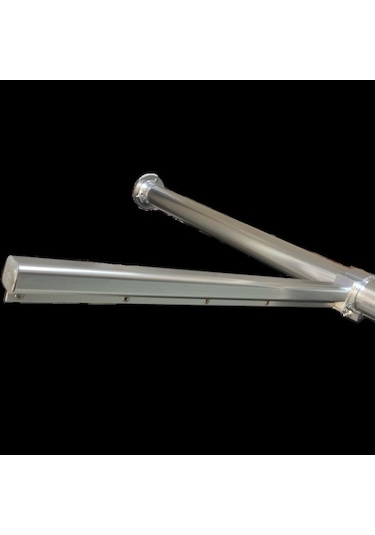 TEMAKS Balkon Küpeşte Çamaşır Kurutma Askılığı 50 MM Boru Krom