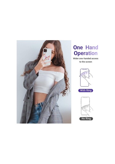 3 Paket Cep Telefonu Tutucu Halkaları Sevimli Kelebek Desenli Boyalı Metal 360 Dönebilen Cep Telefonu Tutucu Halkası Tokalı Pembe, Sarı, Yeşil