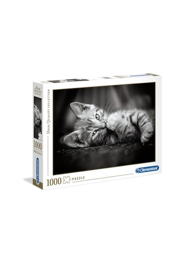 Clementoni 1000 Parça High Quality Yetişkin Puzzle - kitty