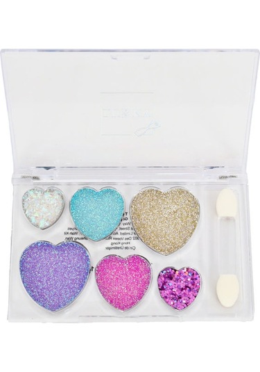 Lukky 6 Renkli Kalp Şekilli Parıltılı Göz Farı Paleti Ve Fırças