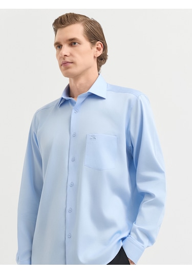 Karaca Erkek Regular Fıt Gömlek-açık Mavi 11.25s.04.310 Açik Mavi