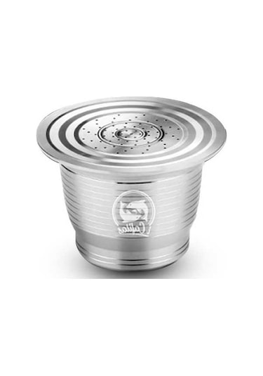 Bloomnest Kahve Makinesi İçin Paslanmaz Çelik Yeniden Doldurulabilir Kapsül Hammer Box Coffer Lovers Metal Yuvarlak Delik