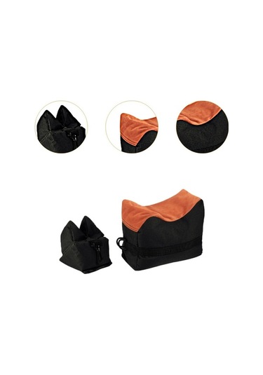 Pazly 2 Adet Siyah Atış Poligonu Kum Torbası Seti, Piknik İçin Siyah