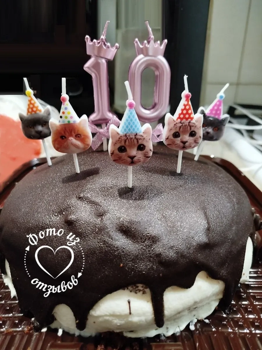 Infant Kedi Figürlü Pasta Mumu 287734027 Diğer