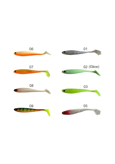 Captain 3587 Dagi Duck Shad 9cm 7gr 5'li Paket Silikon Yem