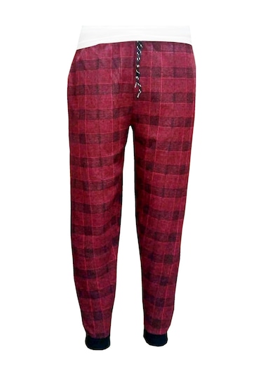 Wingetstar Ekose Manşetli Erkek Eşofman Altı Bordo