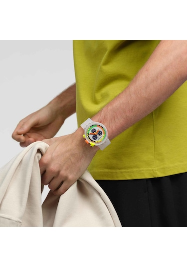 Swatch Swatch Neon Jelly Sb02k100 Kol Saati Beyaz