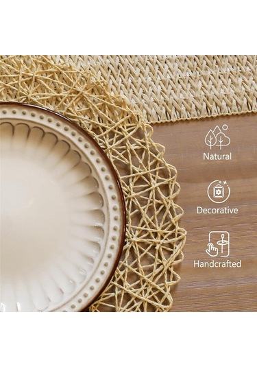 Yer Sofraları & Mekan Matları - Kahverengi İç/dış Ortamlar Nz Açık Kahverengi